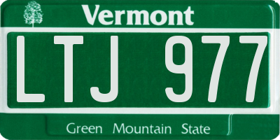 VT license plate LTJ977