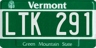 VT license plate LTK291