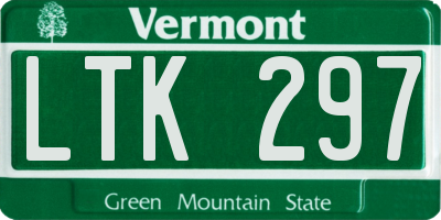 VT license plate LTK297