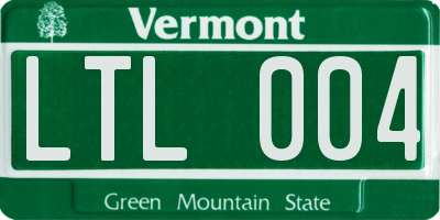 VT license plate LTL004