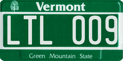 VT license plate LTL009