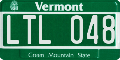 VT license plate LTL048
