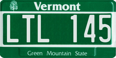 VT license plate LTL145