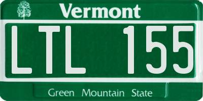 VT license plate LTL155