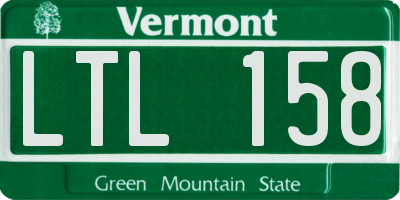 VT license plate LTL158