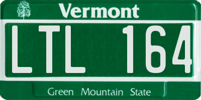 VT license plate LTL164