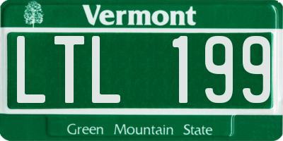 VT license plate LTL199