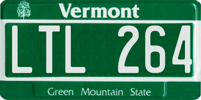 VT license plate LTL264