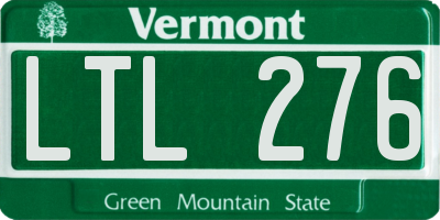 VT license plate LTL276