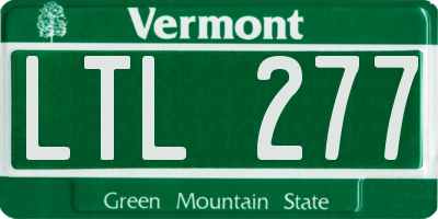 VT license plate LTL277