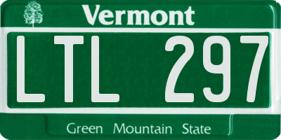 VT license plate LTL297