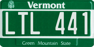 VT license plate LTL441