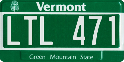 VT license plate LTL471