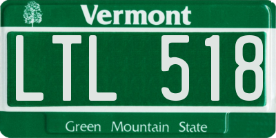 VT license plate LTL518