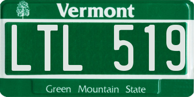 VT license plate LTL519