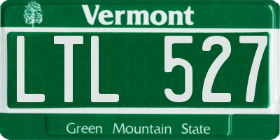VT license plate LTL527