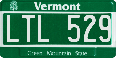 VT license plate LTL529