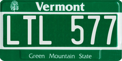 VT license plate LTL577