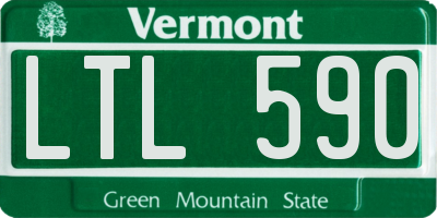 VT license plate LTL590