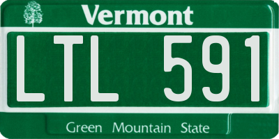 VT license plate LTL591