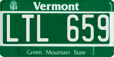 VT license plate LTL659