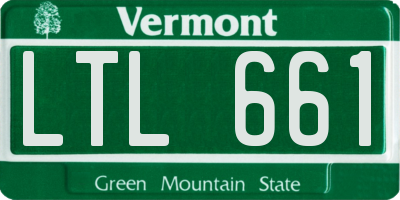 VT license plate LTL661