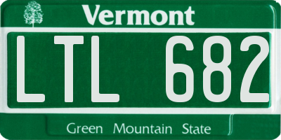 VT license plate LTL682