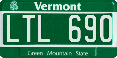 VT license plate LTL690