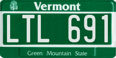 VT license plate LTL691
