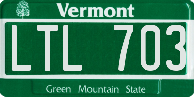 VT license plate LTL703