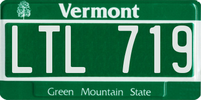 VT license plate LTL719