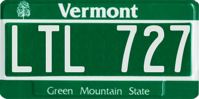 VT license plate LTL727