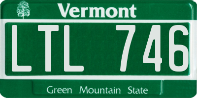 VT license plate LTL746