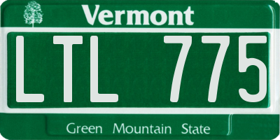 VT license plate LTL775