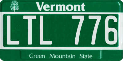 VT license plate LTL776