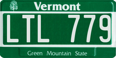 VT license plate LTL779