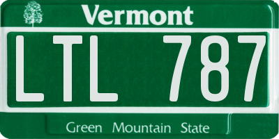 VT license plate LTL787