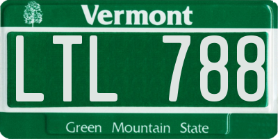 VT license plate LTL788