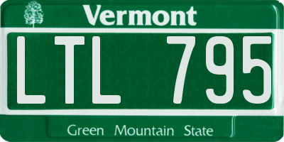 VT license plate LTL795