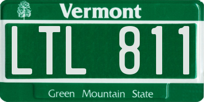 VT license plate LTL811