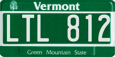 VT license plate LTL812