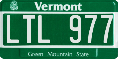 VT license plate LTL977