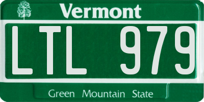 VT license plate LTL979