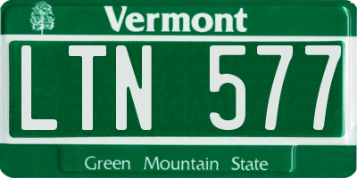 VT license plate LTN577