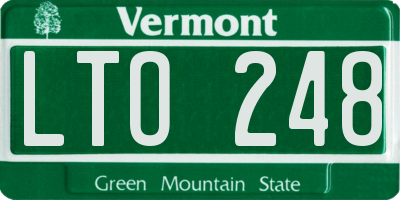 VT license plate LTO248