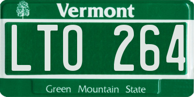 VT license plate LTO264
