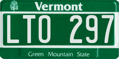 VT license plate LTO297