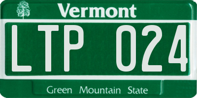 VT license plate LTP024