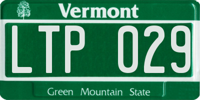 VT license plate LTP029