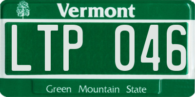 VT license plate LTP046